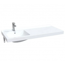 Раковина под стиральную машину 1Marka Wash 110 Polytitan белая